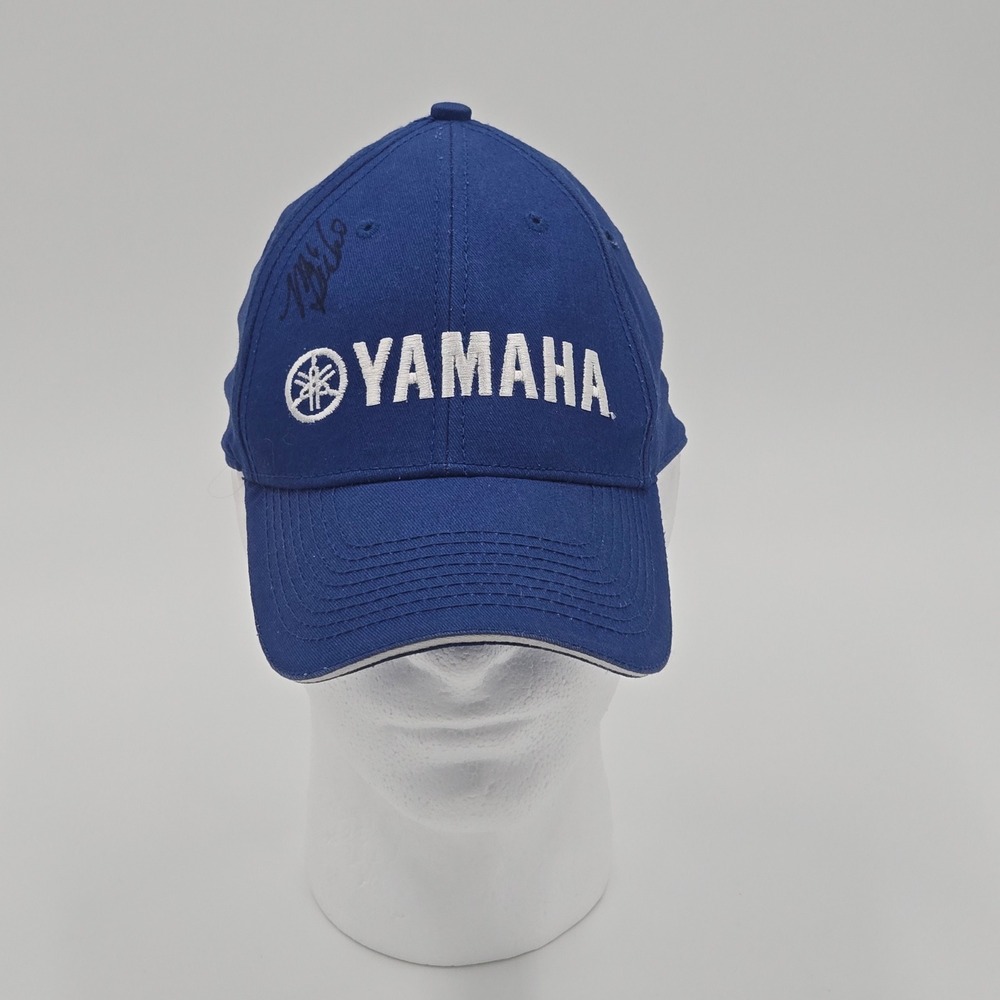 Yamaha Blue Baseball Cap Adjustable Strapback Signed Autograph Unverified